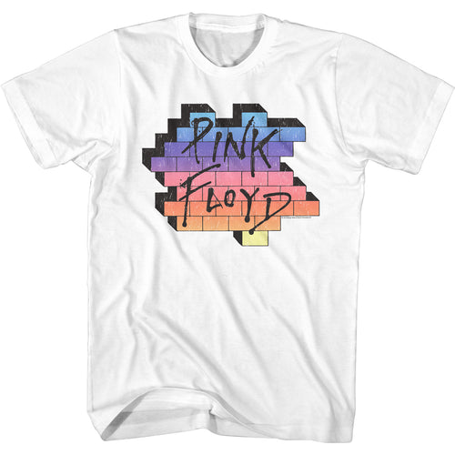 Pink Floyd Special Order Rainbow Wall Adult Short-Sleeve T-Shirt