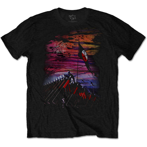 Pink Floyd The Wall Flag & Hammers Unisex T-Shirt - Special Order