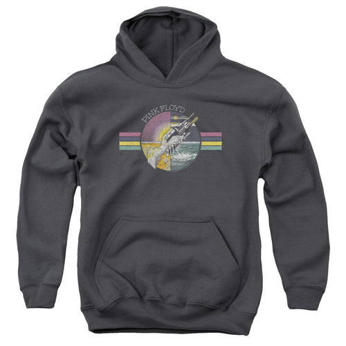 Pink Floyd Welcome To The Machine Youth 50% Cotton 50% Poly Pull-Over Hoodie