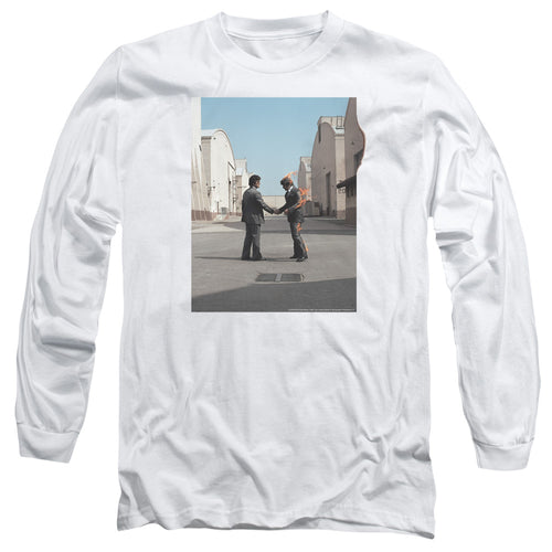 Pink Floyd Wish You Were Here Men's 18/1 Long Sleeve 100% Cotton T-Shirt