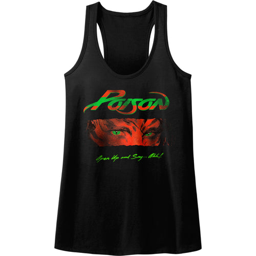 Poison Open Up And Say Ahh Ladies Slimfit Racerback