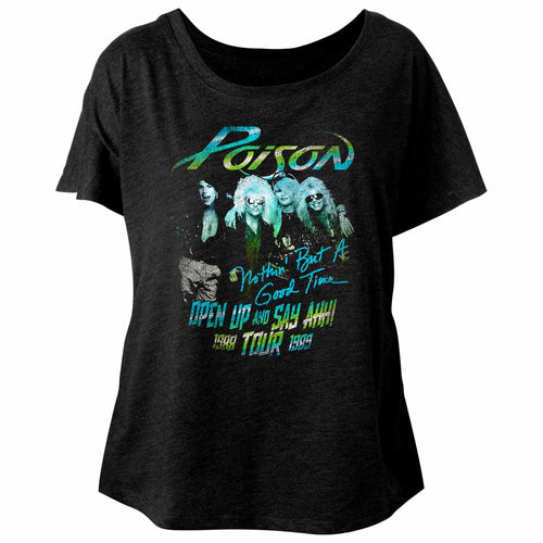 Poison Special Order Tour Shirt Ladies S/S Dolman