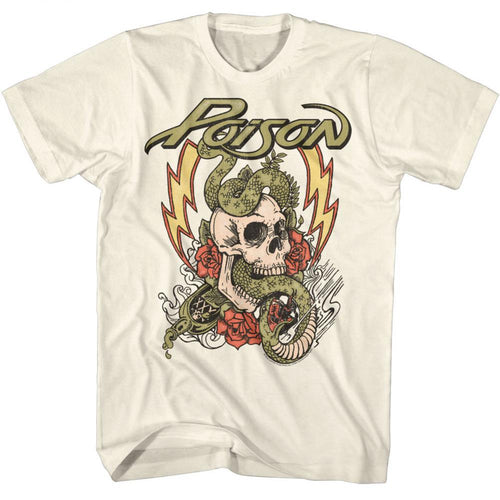 Poison Fade Color Skull Adult Short-Sleeve T-Shirt