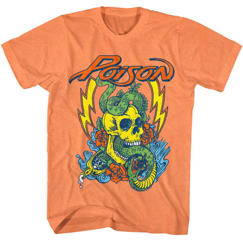 Poison Snake Skull Adult Short-Sleeve T-Shirt