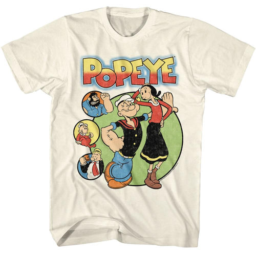 Popeye Circles Adult Short-Sleeve T-Shirt