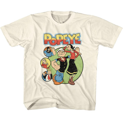 Popeye Popeye Circles Youth Short-Sleeve T-Shirt