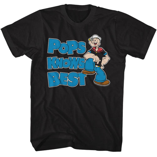Popeye Pops Knows Best Adult Short-Sleeve T-Shirt