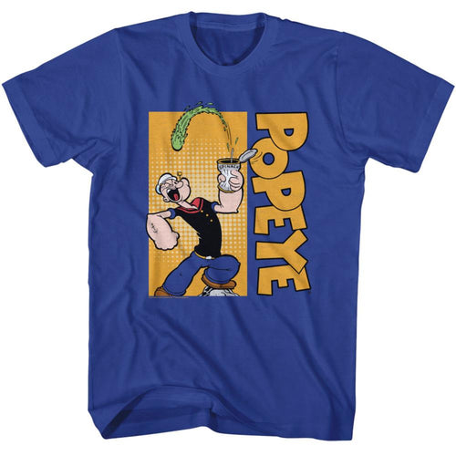Popeye Veritical Logo Adult Short-Sleeve T-Shirt