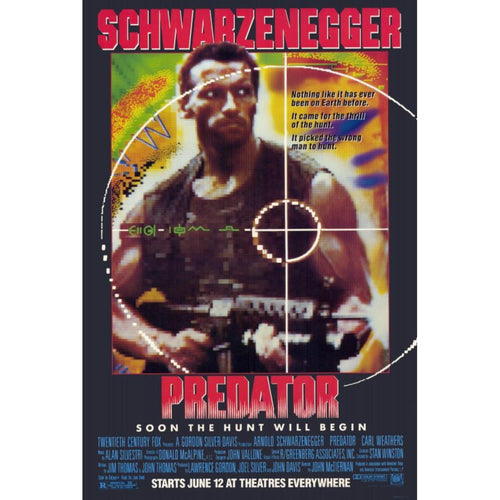 Predator Arnold Schwarzenneger Poster - 24 In x 36 In
