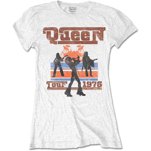 Queen 1976 Tour Silhouettes Ladies T-Shirt