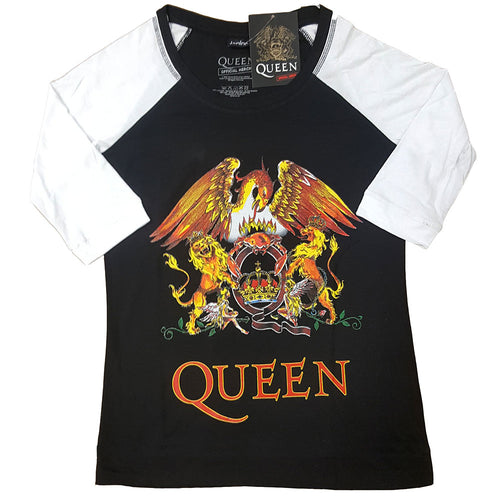 Queen Classic Crest Ladies Raglan T-Shirt