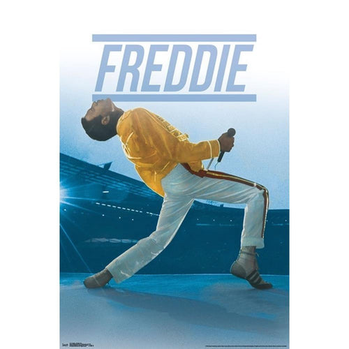 Queen Freddie Yellow Poster - 22 In x 34 In Posters & Prints