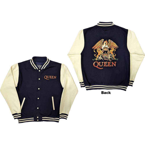 Queen White Crest Unisex Varsity Jacket