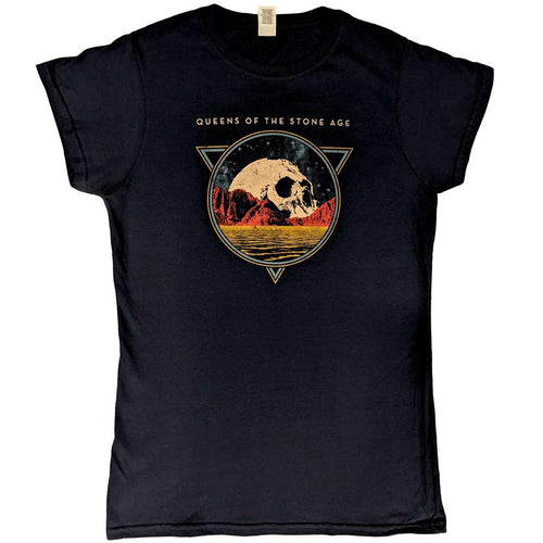 Queens Of The Stone Age Skull Lady Ladies T-Shirt