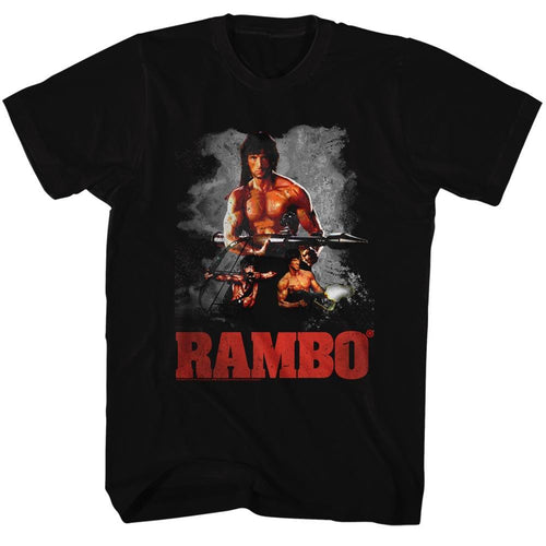 Rambo 3 Way Adult Short-Sleeve T-Shirt