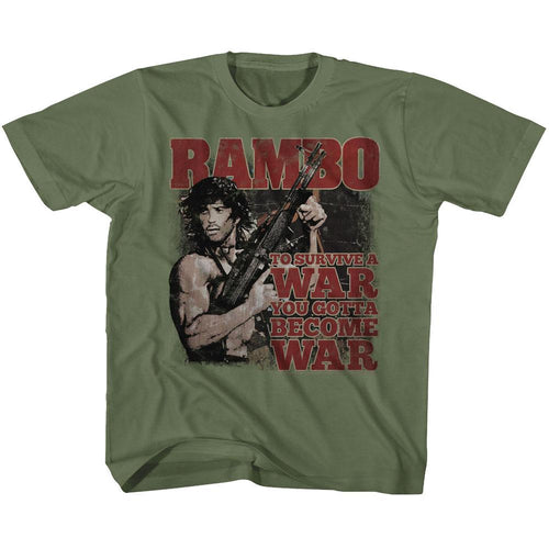 Rambo Become War Youth Short-Sleeve T-Shirt