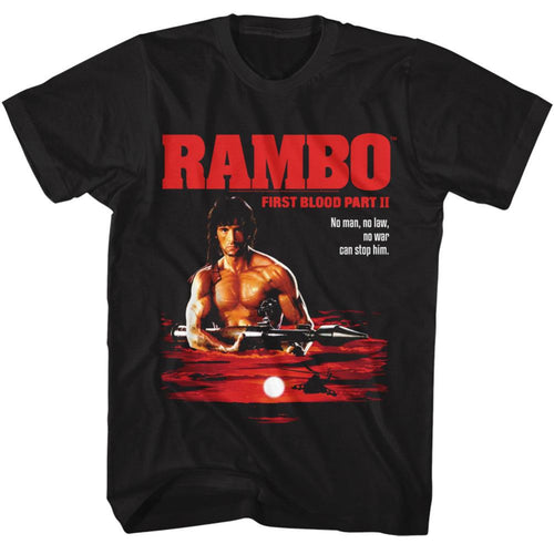 Rambo Special Order Cant Stop Him Adult Short-Sleeve T-Shirt