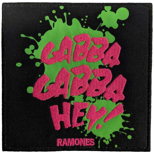Ramones Gabba Gabba, Hey Standard Woven Patch