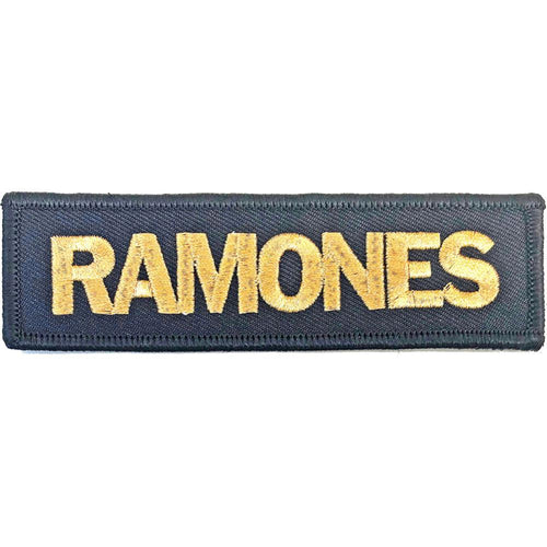 Ramones Gold Logo Standard Woven Patch