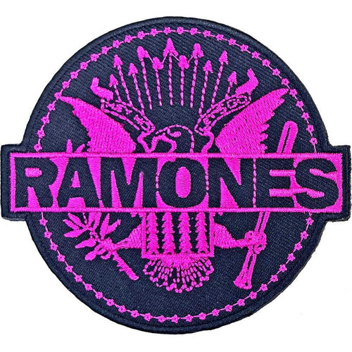 Ramones Pink Seal Standard Woven Patch