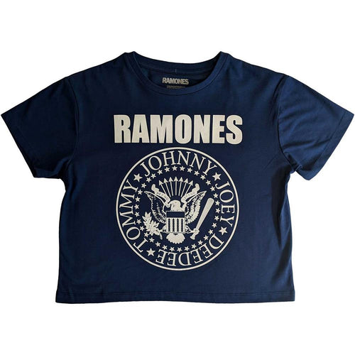 Ramones Presidential Seal Ladies Crop Top
