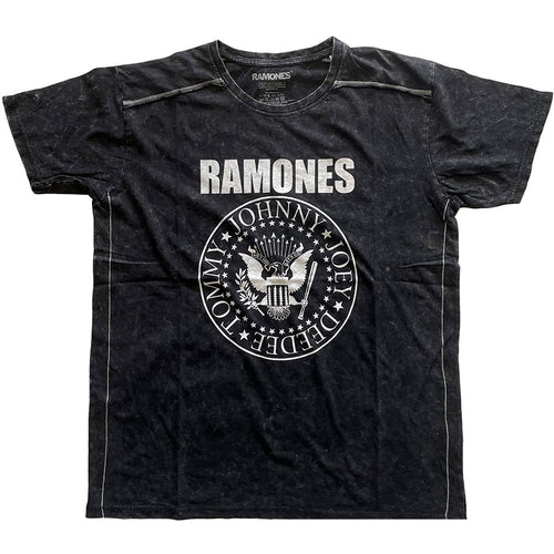 Ramones Presidential Seal Unisex Snow Wash T-Shirt