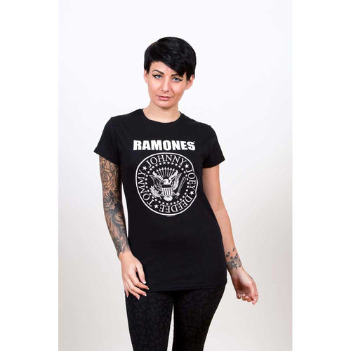 Ramones Seal  Ladies T-Shirt - Special Order