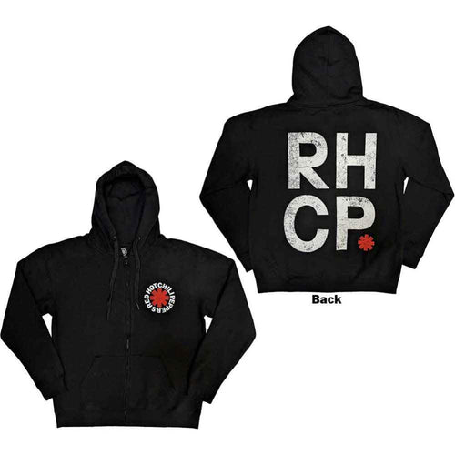 Red Hot Chili Peppers Red Asterisk Unisex Zipped Hoodie