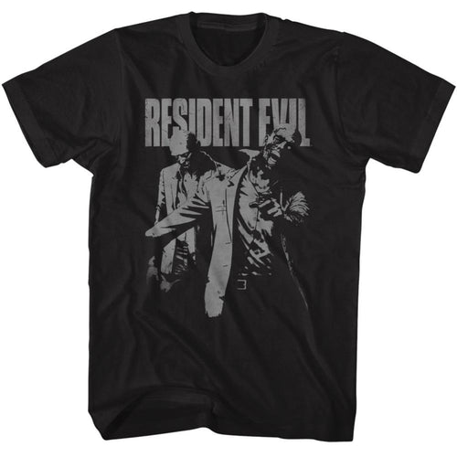 Resident Evil Monochrome Zombies Adult Short-Sleeve T-Shirt