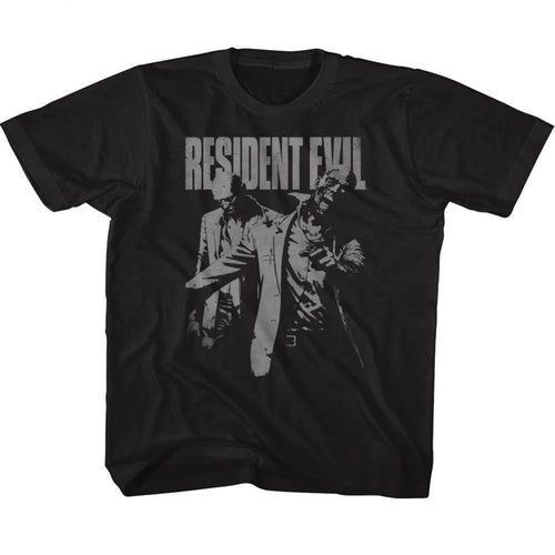Resident Evil Monochrome Zombies Youth Short-Sleeve T-Shirt