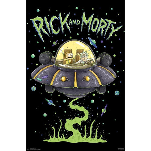 Rick and Morty Slime Ship Poster - 22 In x 34 In