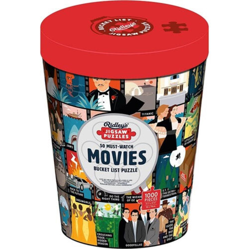 Ridleys Games - 50 Must Watch Movies Bucket List 1000 Piece Puzzle