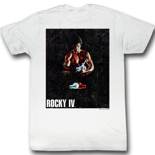 Rocky Special Order Binded White Adult S/S T-Shirt