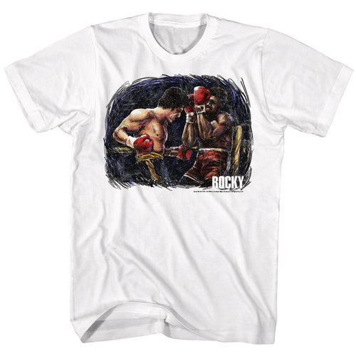 Rocky Rocky Vs. Apollo Painting Adult Short-Sleeve T-Shirt