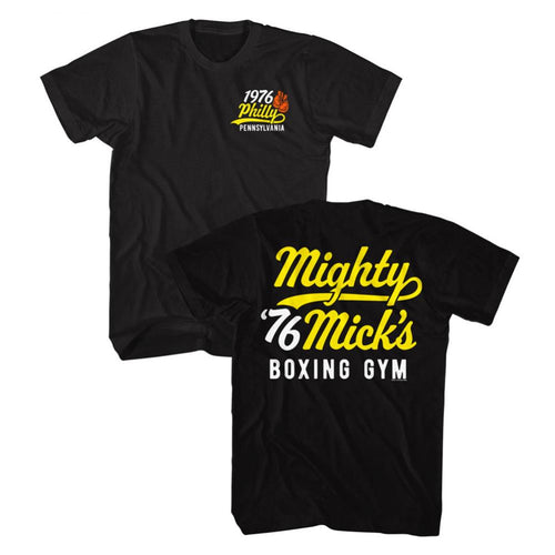 Rocky Mighty Micks Gym Front And Back Adult Short-Sleeve T-Shirt
