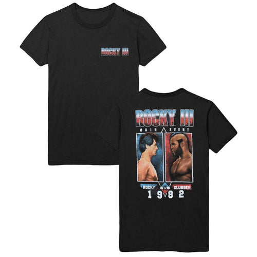 Rocky Vs Clubber Front And Back Adult Short-Sleeve T-Shirt