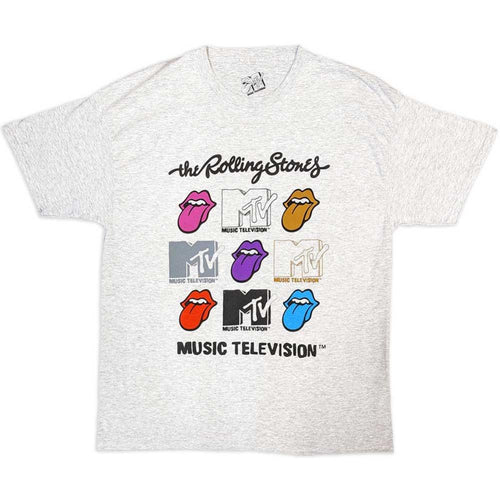 Rolling Stones MTV Rolling Stones Logo Grids Unisex T-Shirt