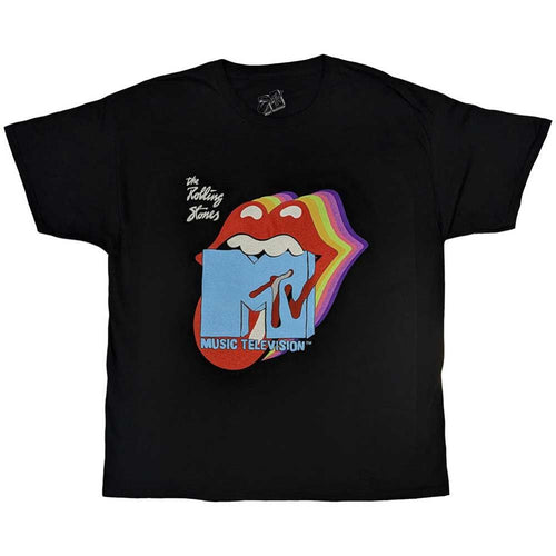 Rolling Stones MTV Rolling Stones Rainbow Shadow Tongue Unisex T-Shirt