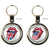 Rolling Stones UK & US Tongues Keychain
