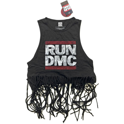 Run DMC Logo Vintage Ladies Tassel Vest