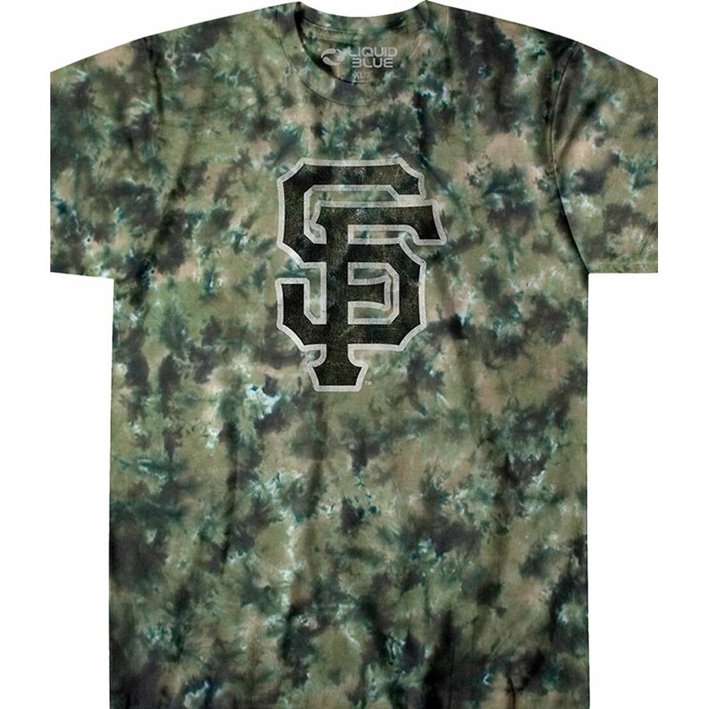San Francisco Giants Camo Tie-Dye T-Shirt – RockMerch
