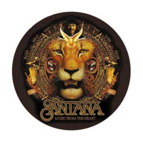 Santana Lion 1.25 Inch Button