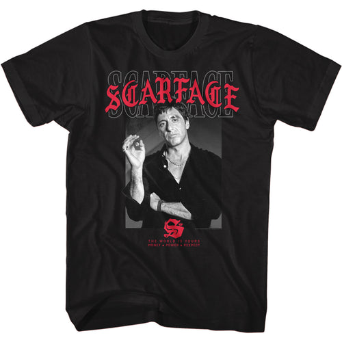 Scarface Special Order Text Layering 2 Adult Short-Sleeve T-Shirt