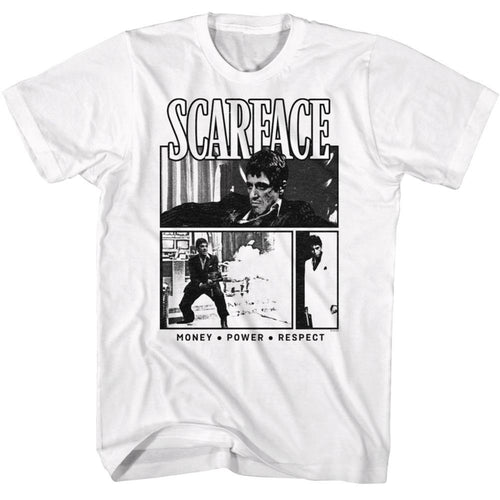 Scarface Comic Background Adult Short-Sleeve T-Shirt