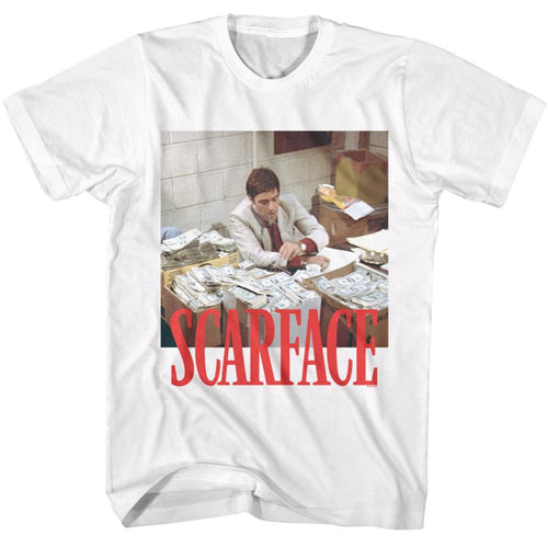 Scarface Money Stacks Adult Short-Sleeve T-Shirt