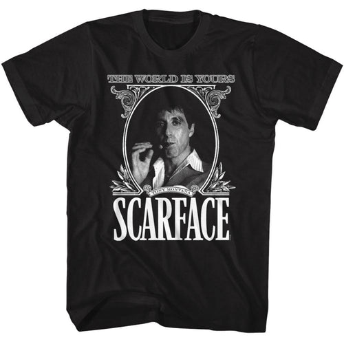 Scarface World Is Mine Currency Adult Short-Sleeve T-Shirt
