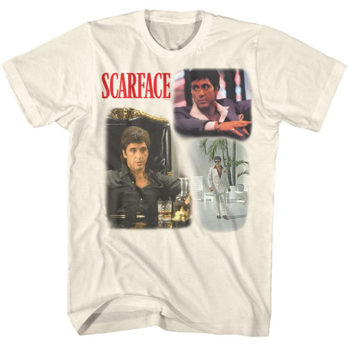 Scarface World Is Yours Collage Color Adult Short-Sleeve T-Shirt