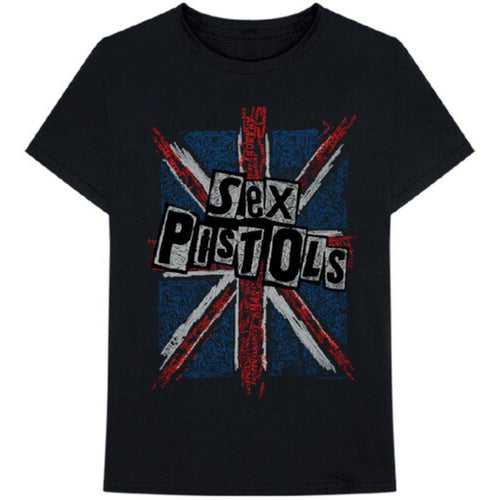 Sex Pistols - Sex Pistols Union Jack Black Short-Sleeve T-Shirt