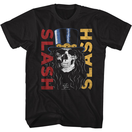 Slash Special Order Double Slash Skull Adult Short-Sleeve T-Shirt