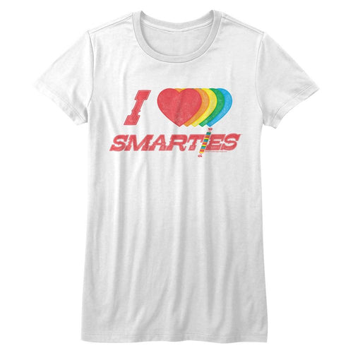 Smarties Special Order Hearts Juniors S/S T-Shirt